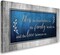 Christian Wall Art Decor Blue and Grey Canvas Prints Bless The Food Quote Wall Pictures Framed Artwork for Home Living Room Dining Room Kitchen Decoration